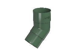 ТН ПВХ 125/82 мм, колено трубы 135°, зеленый, шт.